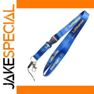 Blue Lufthansa Fashion Lanyard with Clip