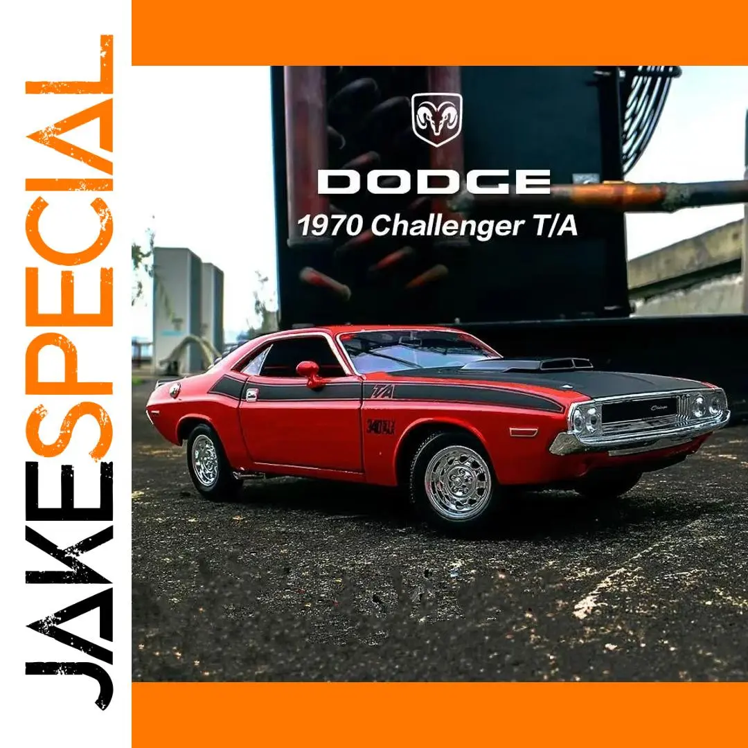 WELLY 1:24 Dodge Challenger T/A Diecast Model 1 WELLY 1:24 Dodge Challenger T/A Diecast Model