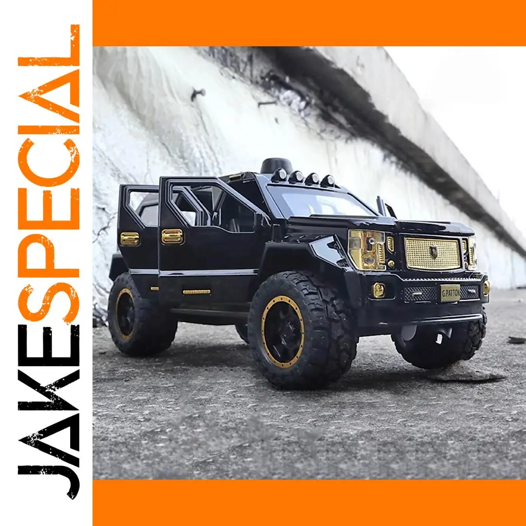 1:24 Alloy Diecast G.PATTON Off Road Vehicle 1 1:24 Alloy Diecast G.PATTON Off Road Vehicle