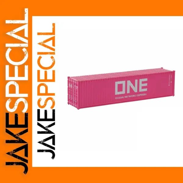 HO Scale 1:87 Pink Shipping Container Model