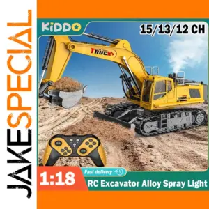 1/18 RC Excavator Electric Toy with 12+ Channels