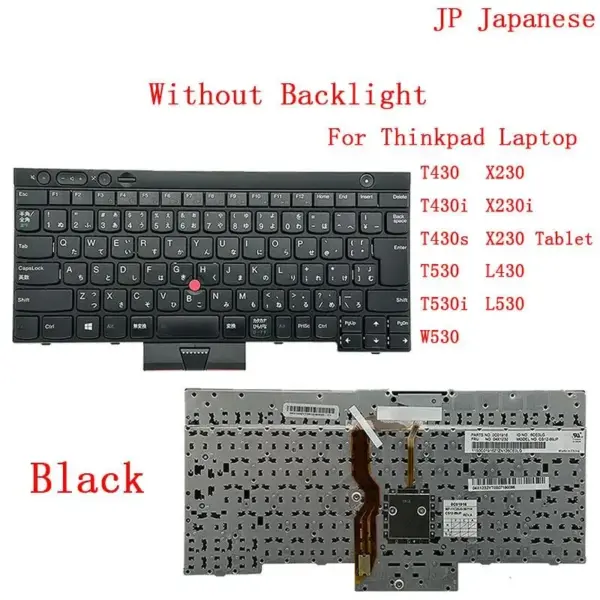 Japanese Backlit Keyboard for Lenovo Thinkpad T430 - Image 7