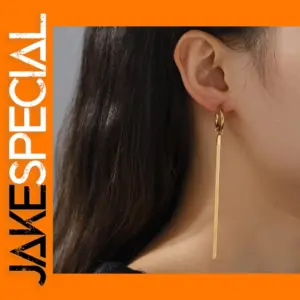 Gold Long Tassel Drop Earrings for Women