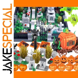 MOC Ghost Head Building Blocks Halloween Set
