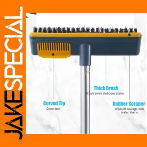 Long Handle Floor Brush with Hard Bristles