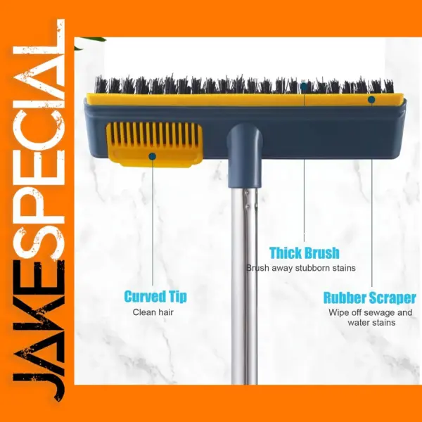Long Handle Floor Brush with Hard Bristles