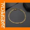 Stainless Steel Unisex Gold Anklet 20+5CM