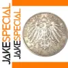 5 Mark Wilhelm II Silver Plated Replica Coin