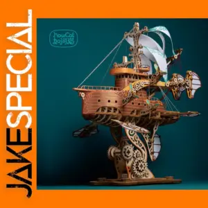 3D Wooden Puzzle Steampunk Airship Model