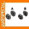 12pcs Metal Spoked Wheels for HO Scale Trains
