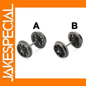 12pcs Metal Spoked Wheels for HO Scale Trains