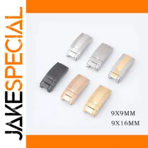 Stainless Steel Watch Band Buckle 9x9/16MM