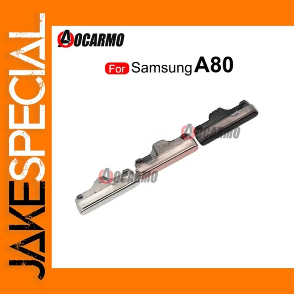 Black Gold Silver Side Buttons for Samsung A80