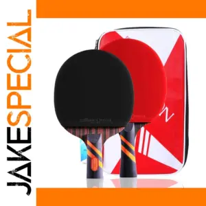 Walnut Surface 5-Ply Carbon Table Tennis Rackets