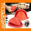 Set of 2 Heat Resistant Silicone Oven Mitts