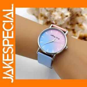 Ladies Quartz Wristwatch with Gradient Strap