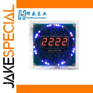 Rotating LED Alarm Clock Kit with Water Lamp
