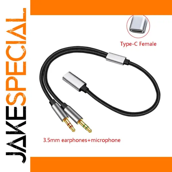 3.5mm to USB-C Audio Adapter for Phone and Tablet