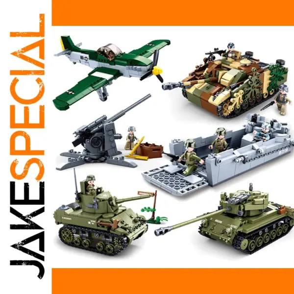 WW2 Normandy Military Tank and Vehicle Set