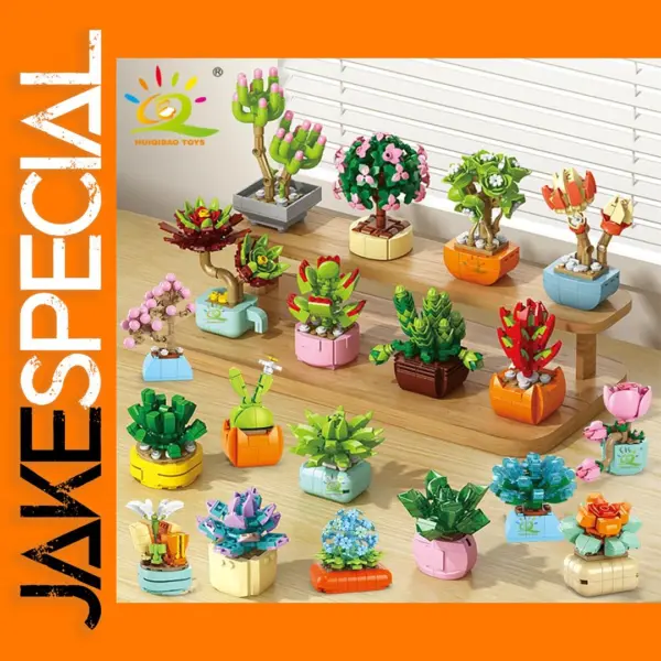 DIY Flower Succulent Building Blocks Set