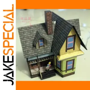 3D Paper Model DIY Flying House Miniature