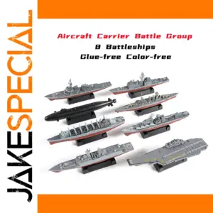 8-Style Battleship Model Kit for Kids