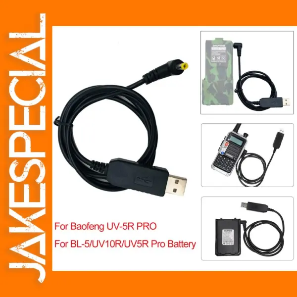 Baofeng USB Charging Cable for UV-5R Walkie Talkie