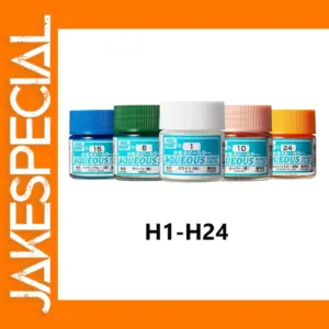 10ml Mr Hobby Water Based Paint Set H1-H24