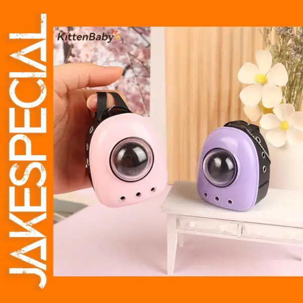 1:6 Dollhouse Mini Plastic Cat Backpack