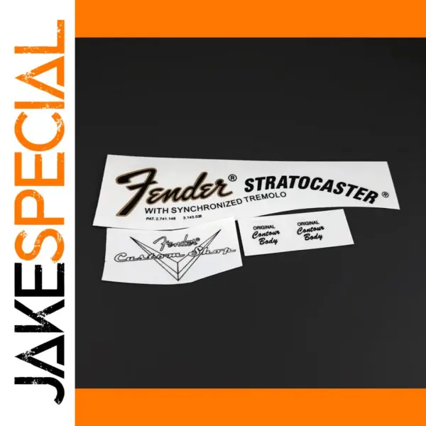 Guitar Water Slide Decal Sticker Set