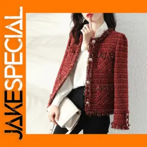 Autumn Women's Short Thick Tweed Coat