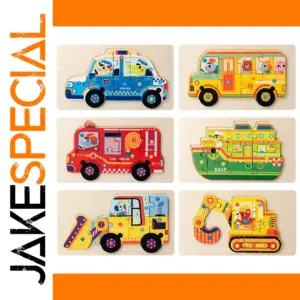 Educational Wooden Traffic Puzzle for Kids