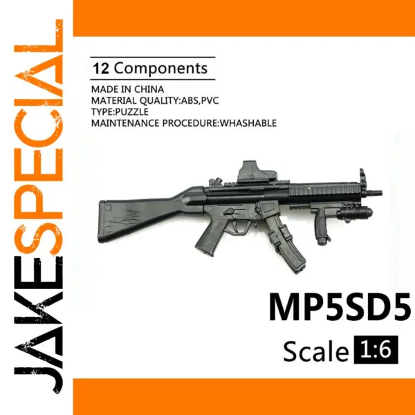1:6 Scale MP5SD5 Submachine Gun Model