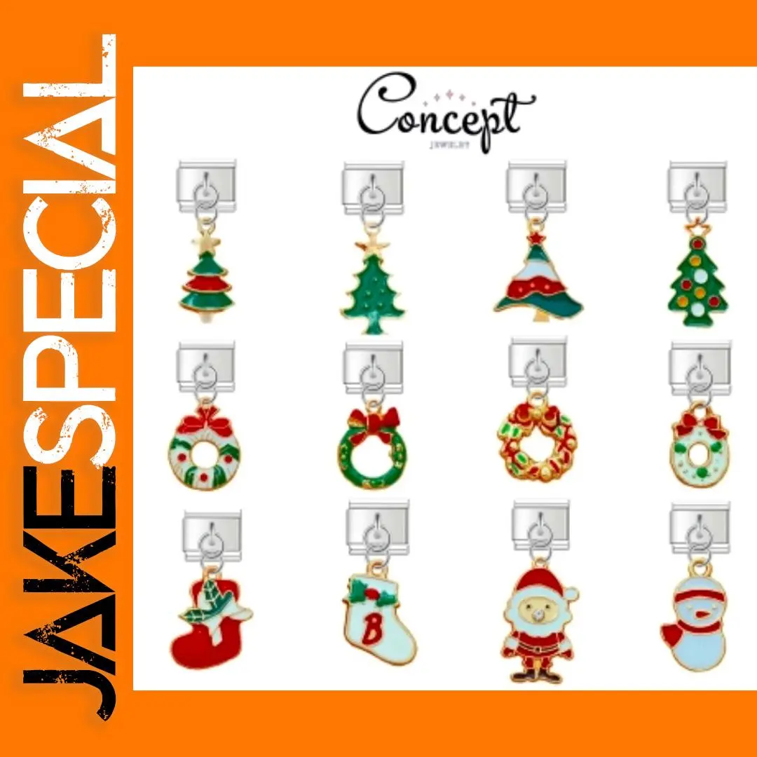 Christmas Tree Charm Links for Bracelets 1 Christmas Tree Charm Links for Bracelets