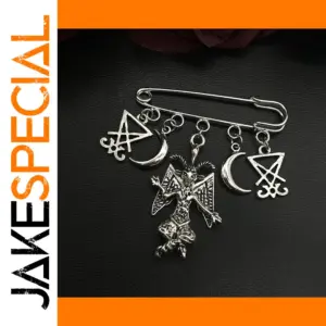 Lucifer Baphomet Brooch Gothic Pin