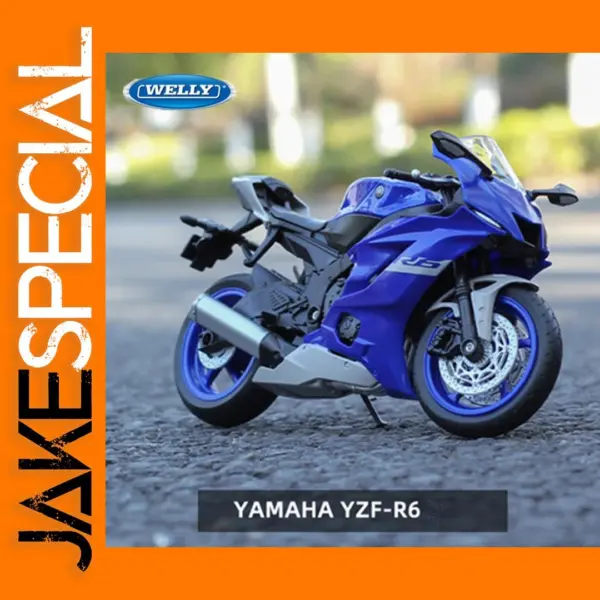 1:12 Yamaha YZF-R6 Diecast Motorcycle Model