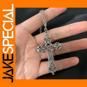 Gothic Cross Pendant Chain Necklace for Everyone