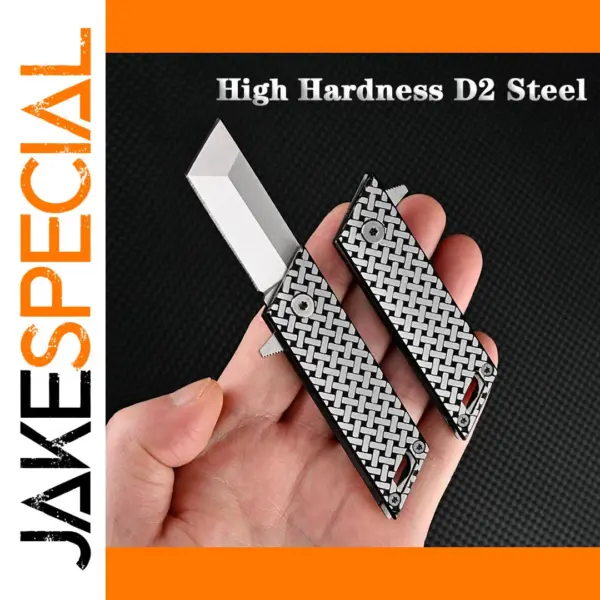 D2 Steel Folding Knife Compact EDC Tool