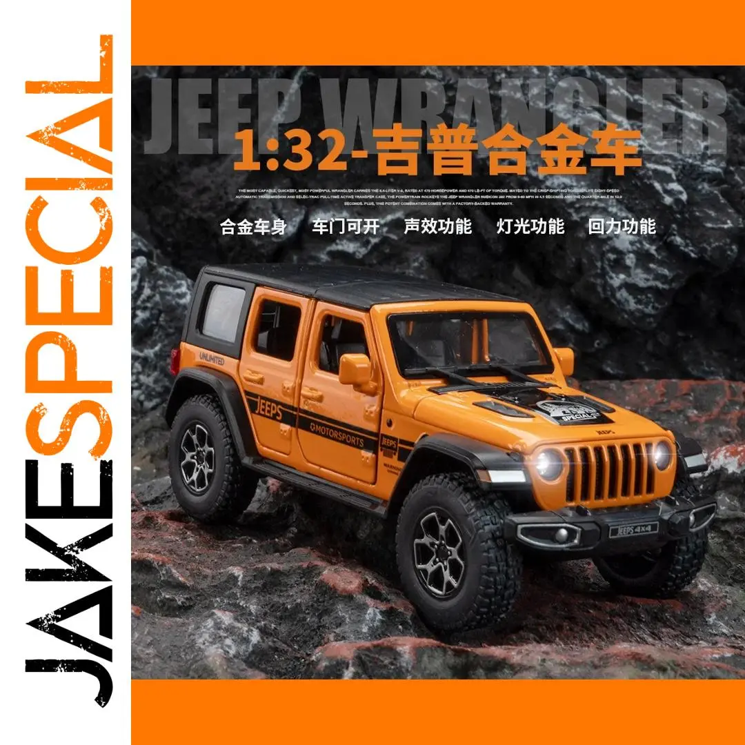 1:32 Jeep Wrangler Diecast Model Car Toy 1 1:32 Jeep Wrangler Diecast Model Car Toy
