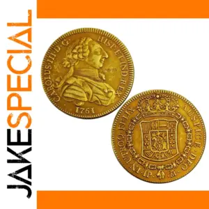 1761 Replica Gold Coin of Carlos III