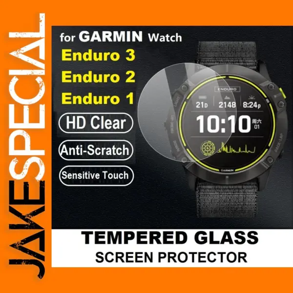 5PCS Tempered Glass Protectors for Garmin Enduro