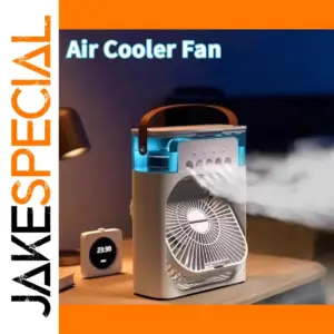 Portable 3-in-1 Humidifier Fan with LED Lights