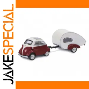 1:87 Scale BMW Isetta with Trailer Model