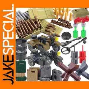 WW2 Military Oil Barrel Building Block Set