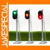 3pcs HO Scale Track Block Signals with LEDs