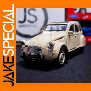 FR Stock — Welly Citroën 2CV Model Car 1:36 Scale Cream Color