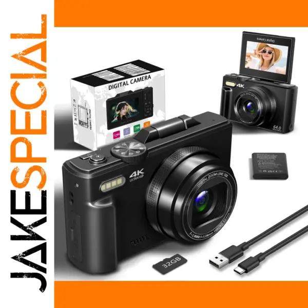 4K Digital Camera for Vlogging and Photography