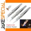 Precision Ceramic Tweezers Set 3-Piece