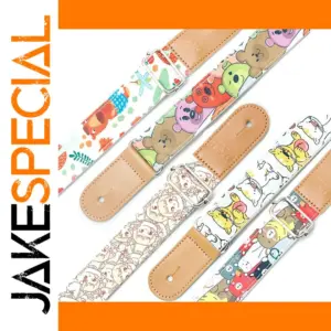 Adjustable Cartoon Cotton Ukulele Guitar Strap