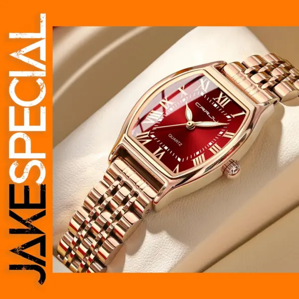 Waterproof Women's Square Quartz Dress Watch